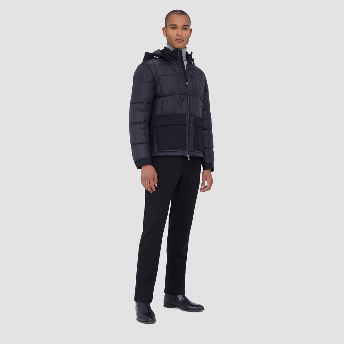 Quilted Anorak Jacket With Detachable Hood