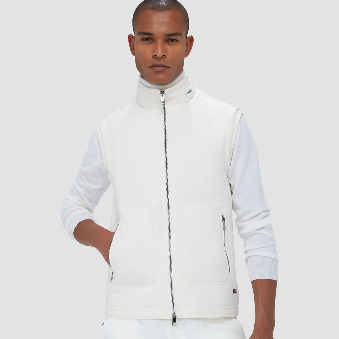 Performance Vest with Stow-Away Hood