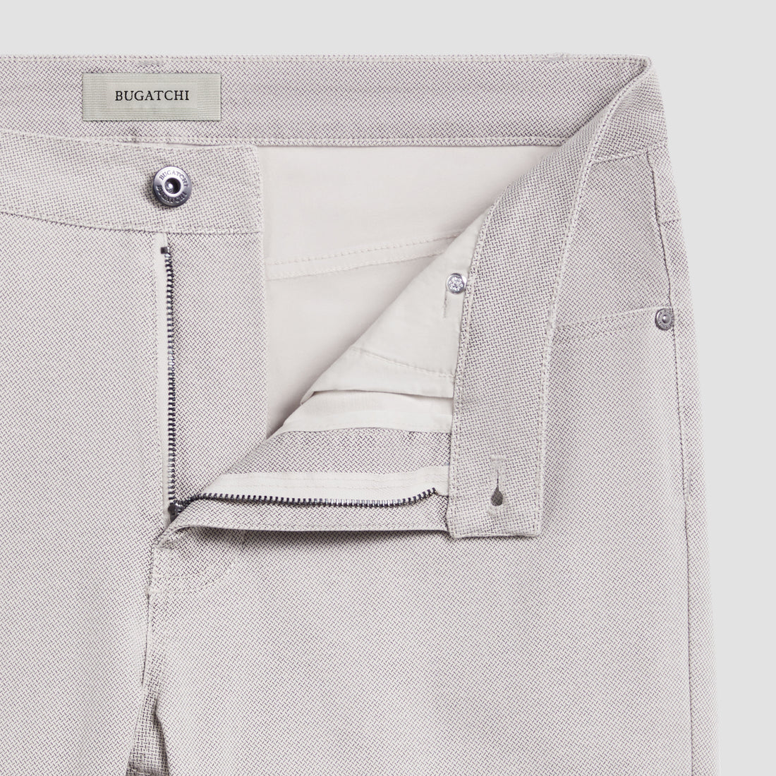 Preston Micro Basketweave Printed Five-Pocket Pants