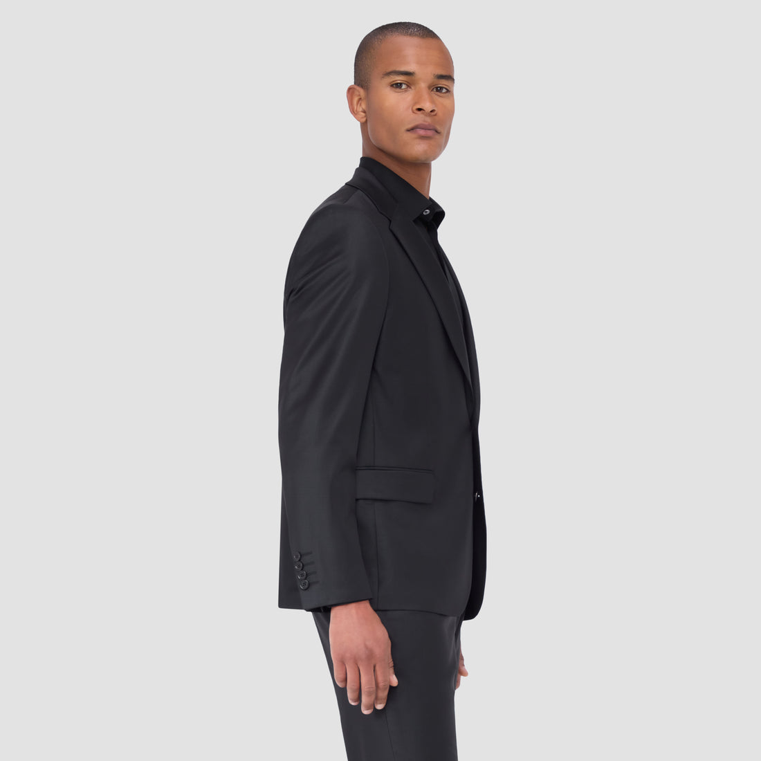 Two Button Stretch Wool Travel Blazer