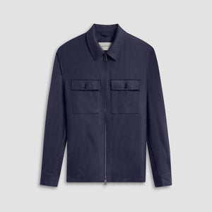 Stretch Wool Travel Shirt Jacket