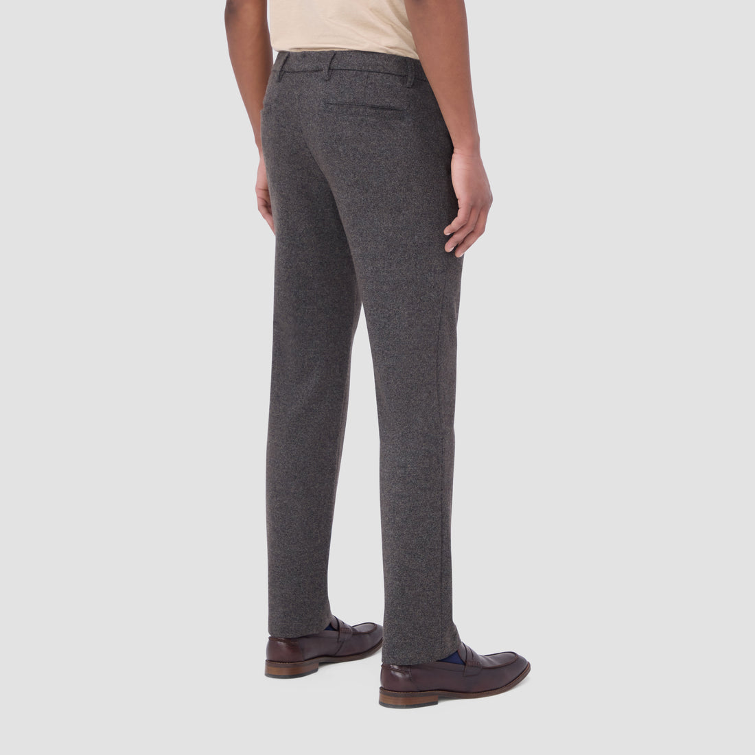 Wool Blend Knit Dress Pants