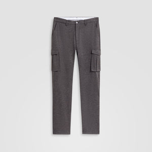 Wool Blend Knit Cargo Pants