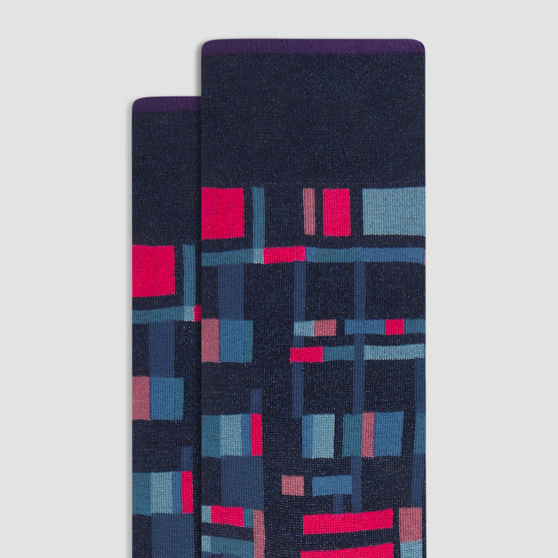 Geometric Mid-Calf Sock