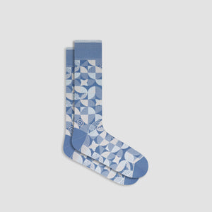 Geometric Mid-Calf Sock