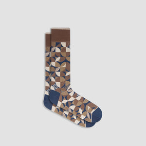 Geometric Mid-Calf Sock