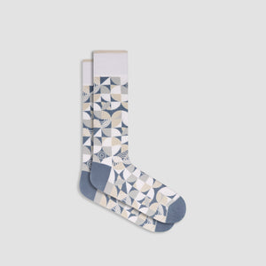 Geometric Mid-Calf Sock