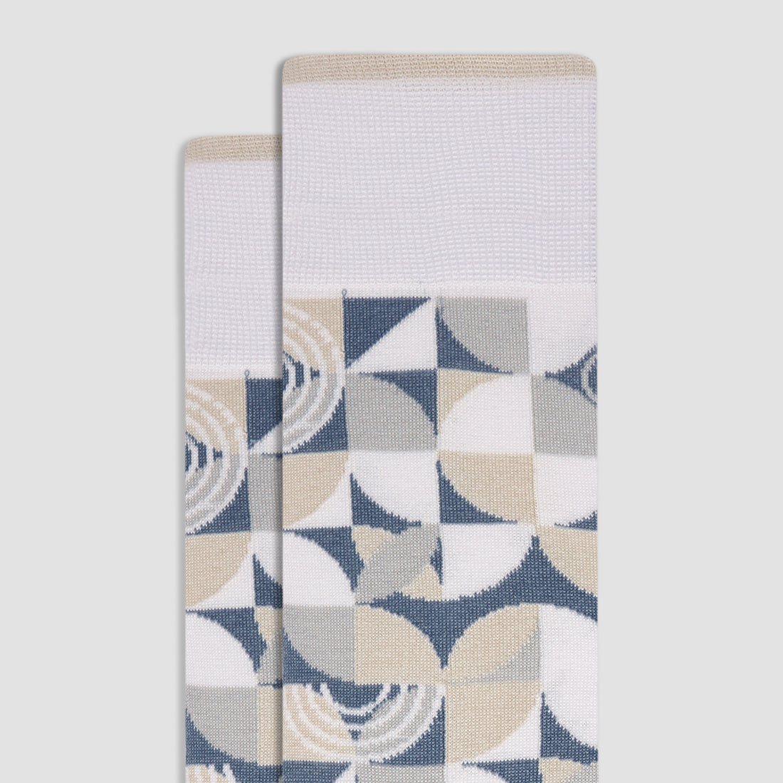 Geometric Mid-Calf Sock