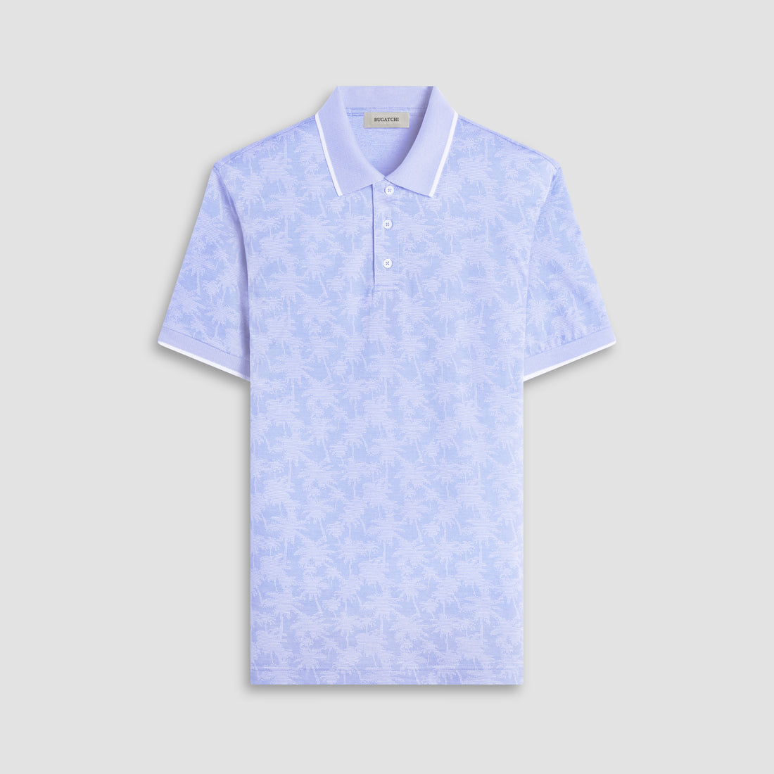 Palm Tree Jacquard Polo Shirt