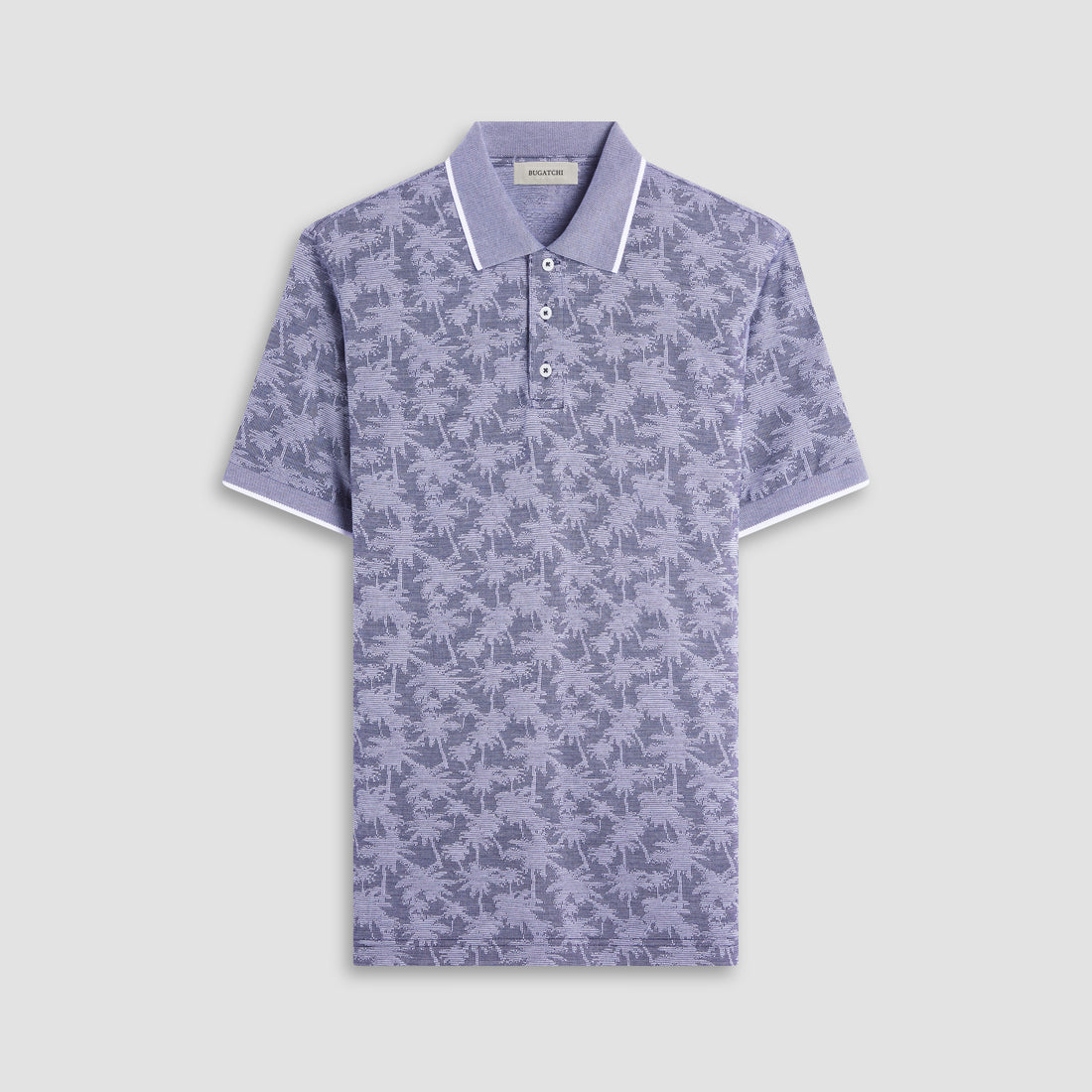 Palm Tree Jacquard Polo Shirt