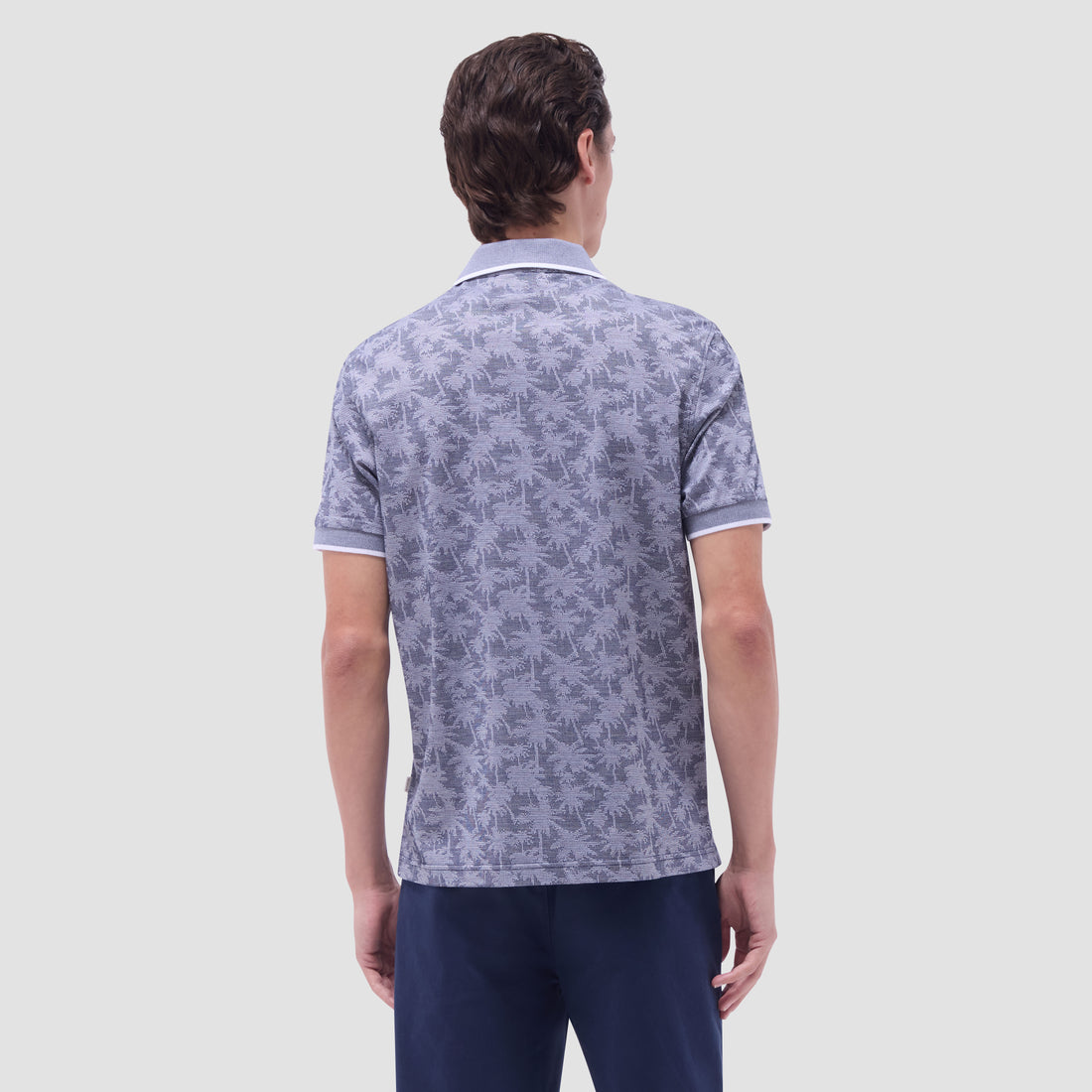 Palm Tree Jacquard Polo Shirt