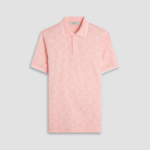 Palm Tree Jacquard Polo Shirt