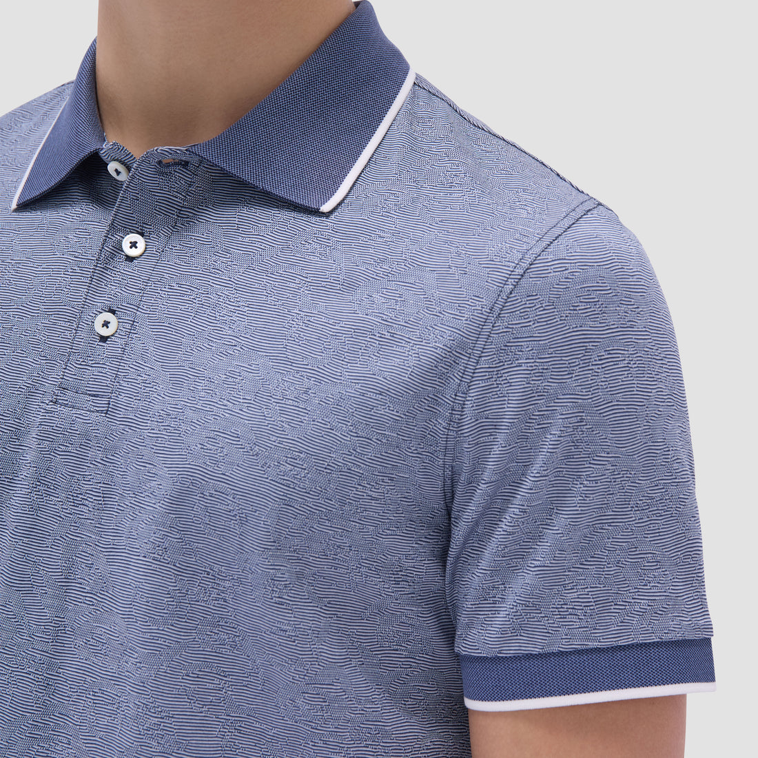 Textured Jacquard Polo Shirt