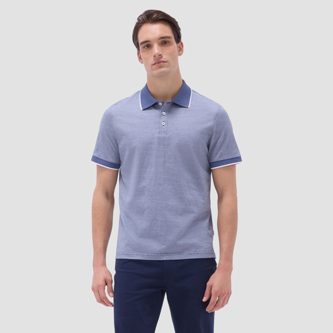 Textured Jacquard Polo Shirt