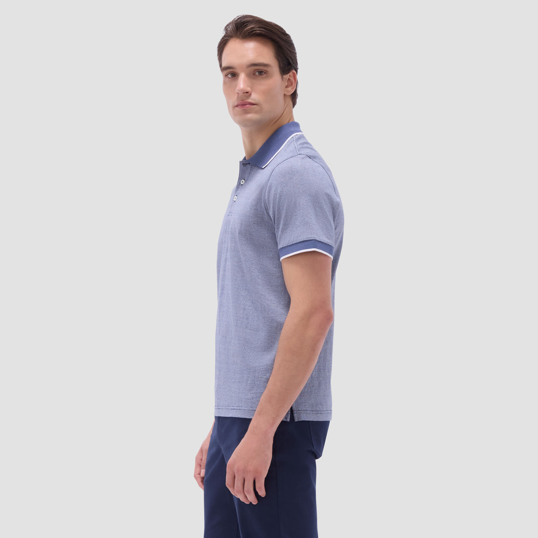 Textured Jacquard Polo Shirt