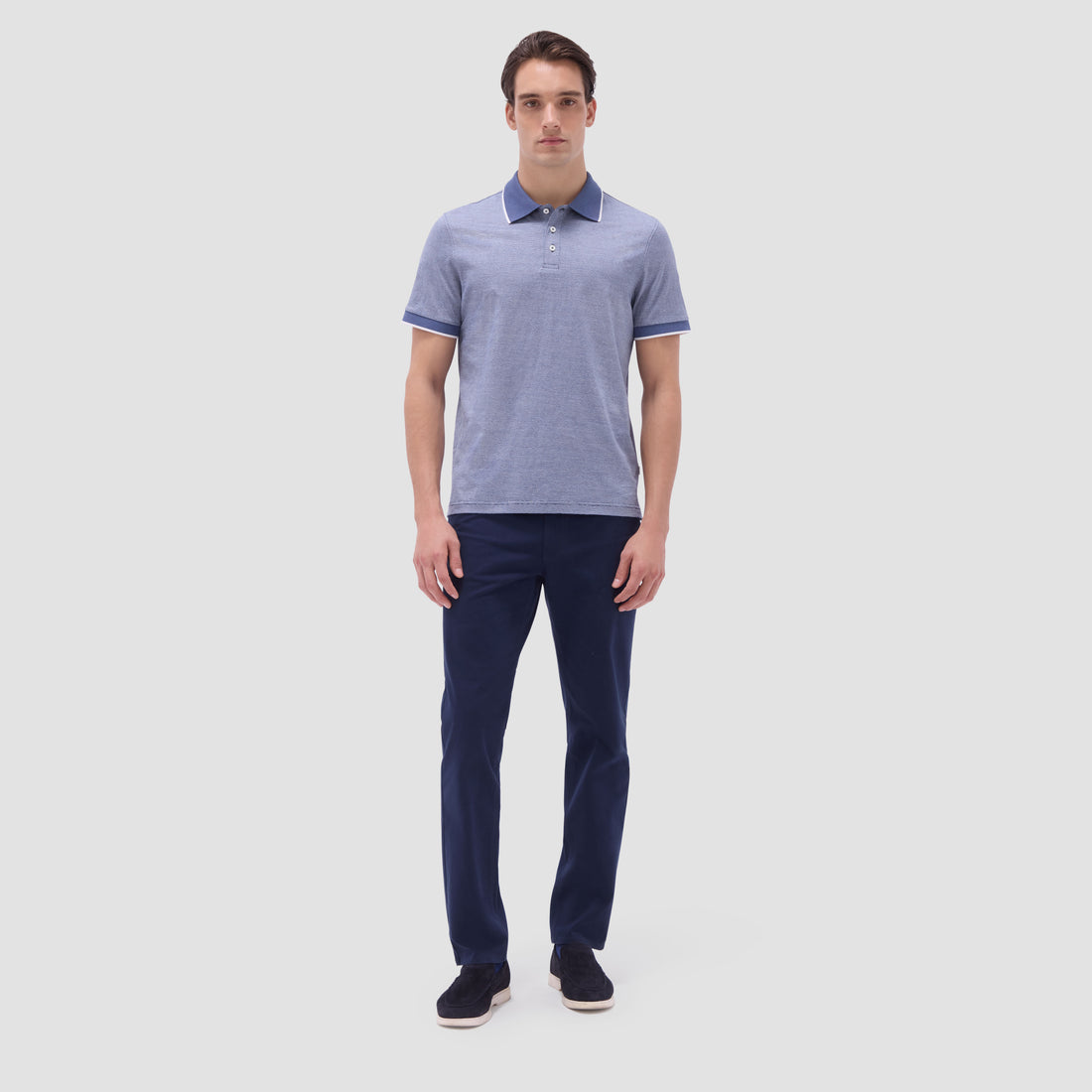 Textured Jacquard Polo Shirt