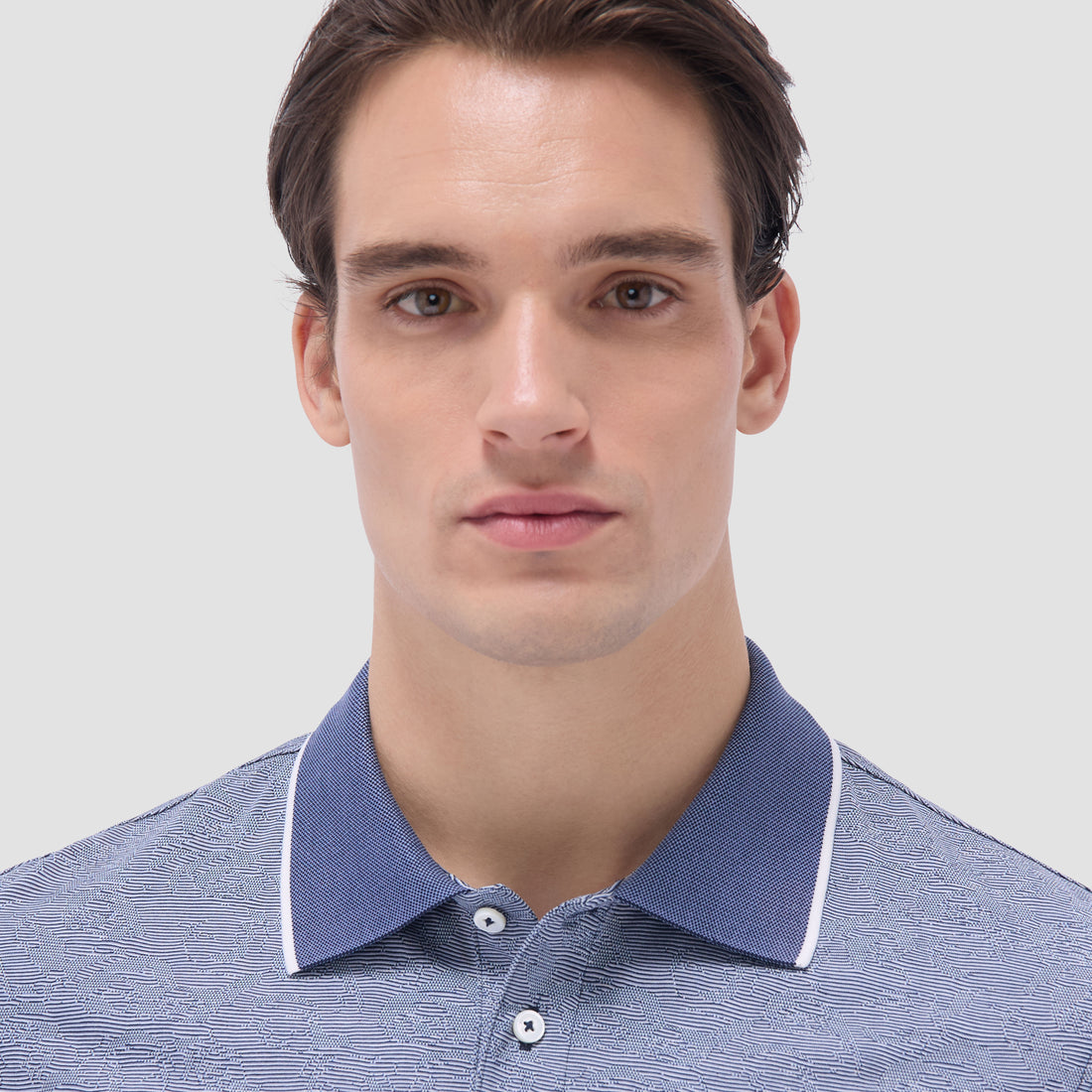 Textured Jacquard Polo Shirt