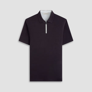 Performance Heather Quarter-Zip Polo Shirt