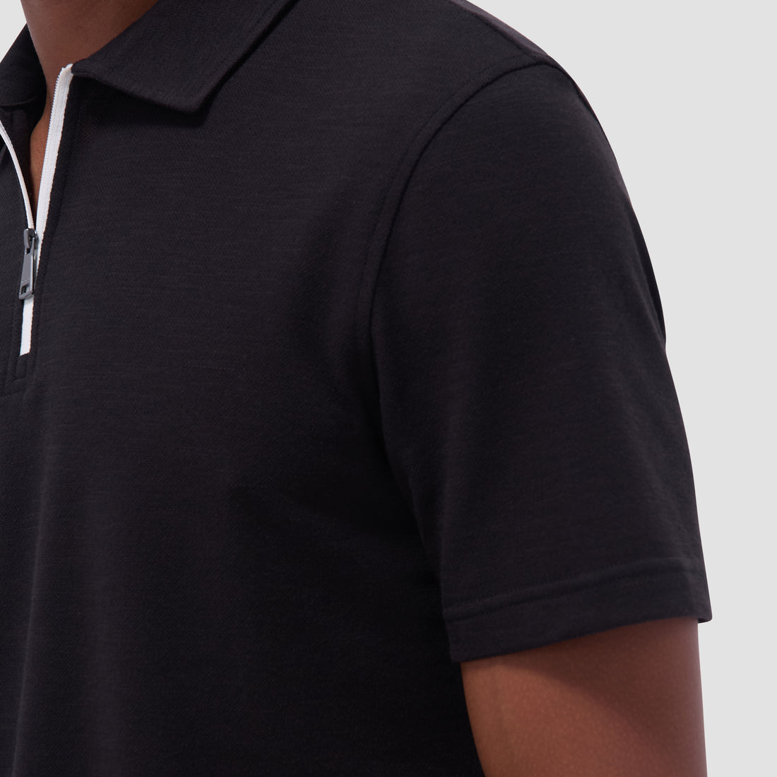 Performance Heather Quarter-Zip Polo Shirt