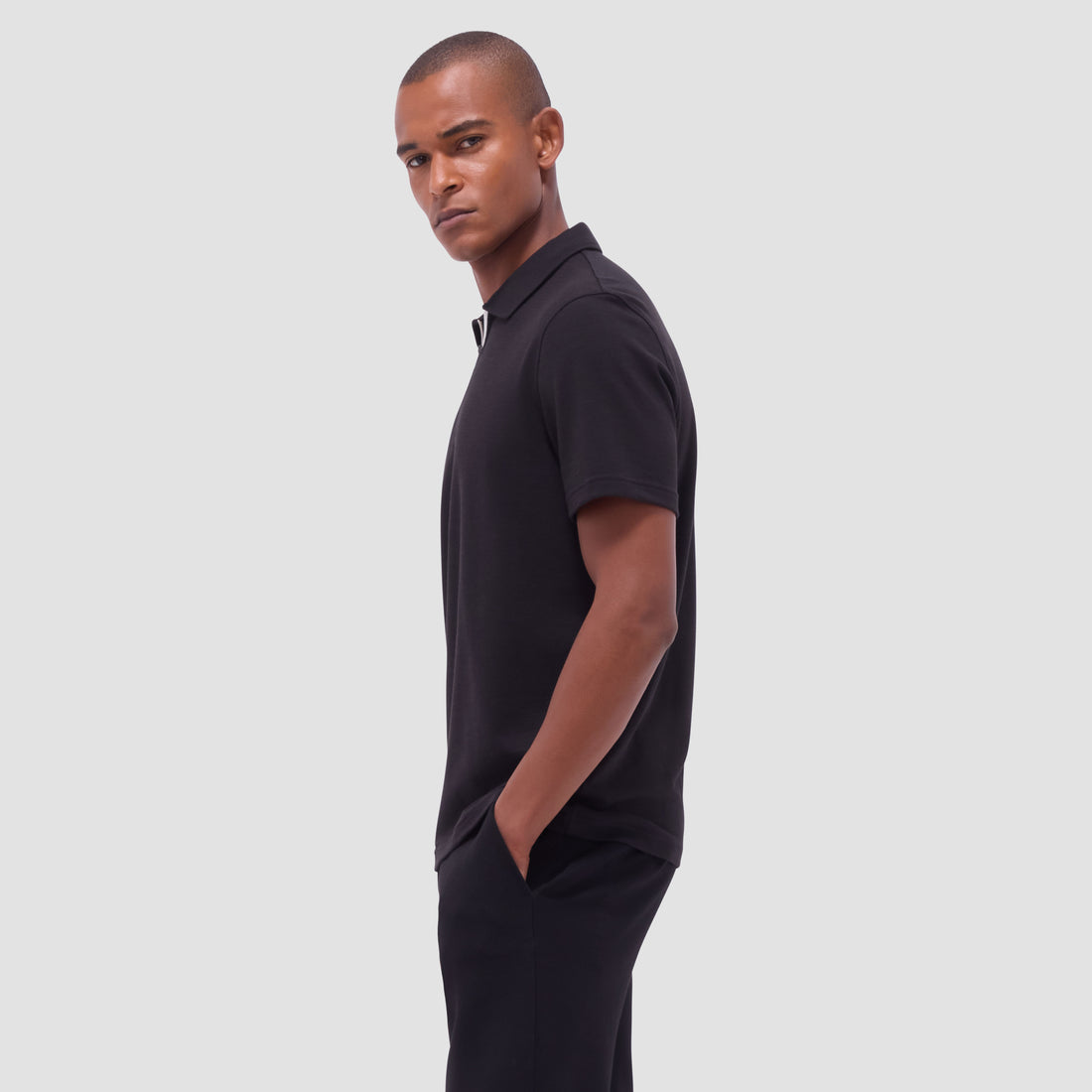 Performance Heather Quarter-Zip Polo Shirt