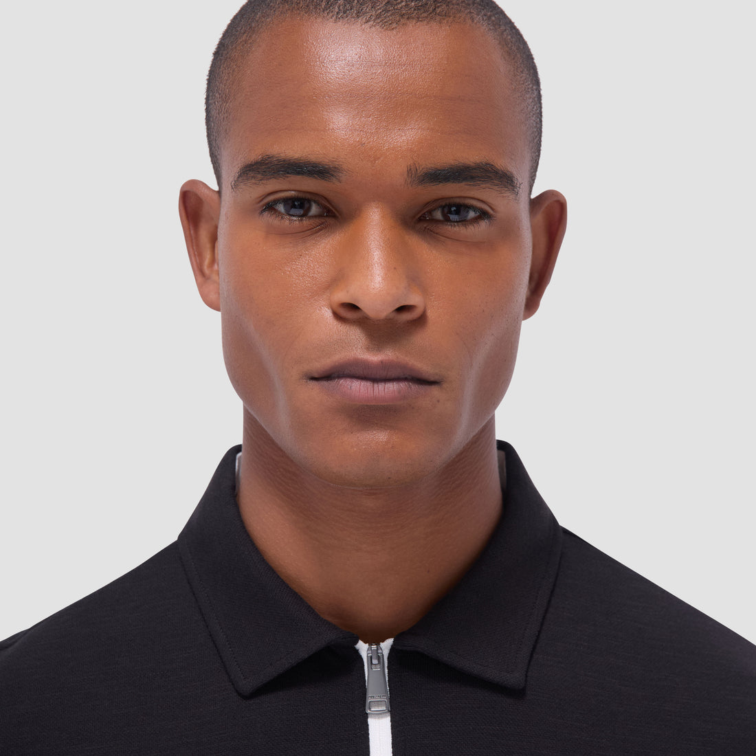 Performance Heather Quarter-Zip Polo Shirt