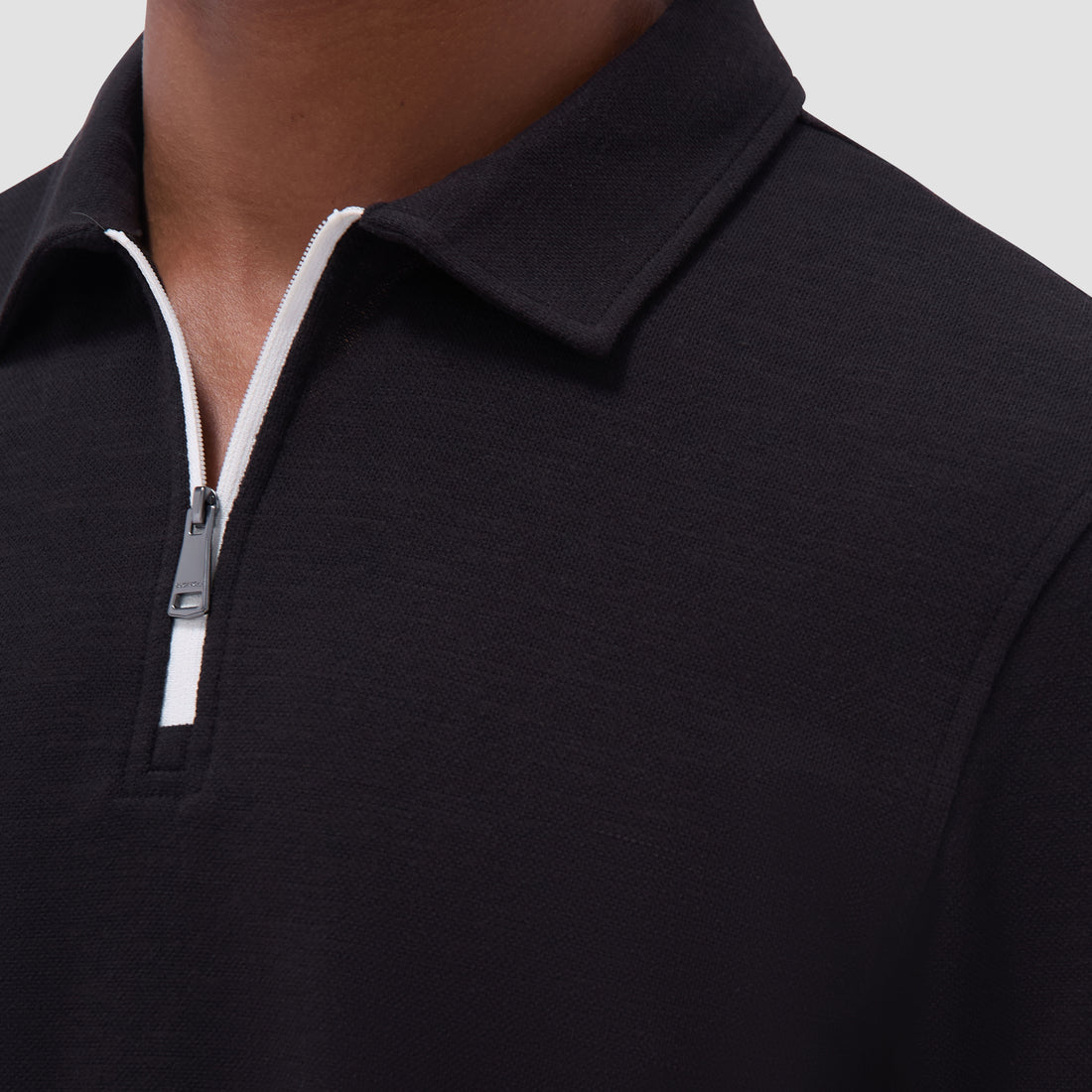 Performance Heather Quarter-Zip Polo Shirt