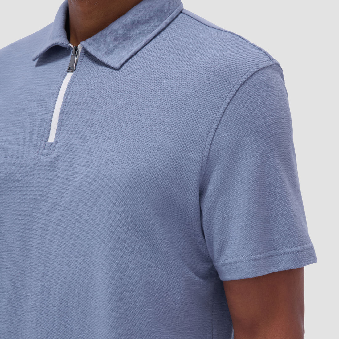 Performance Heather Quarter-Zip Polo Shirt