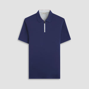 Performance Heather Quarter-Zip Polo Shirt