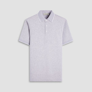 Two-Tone Bird's Eye Polo Shirt