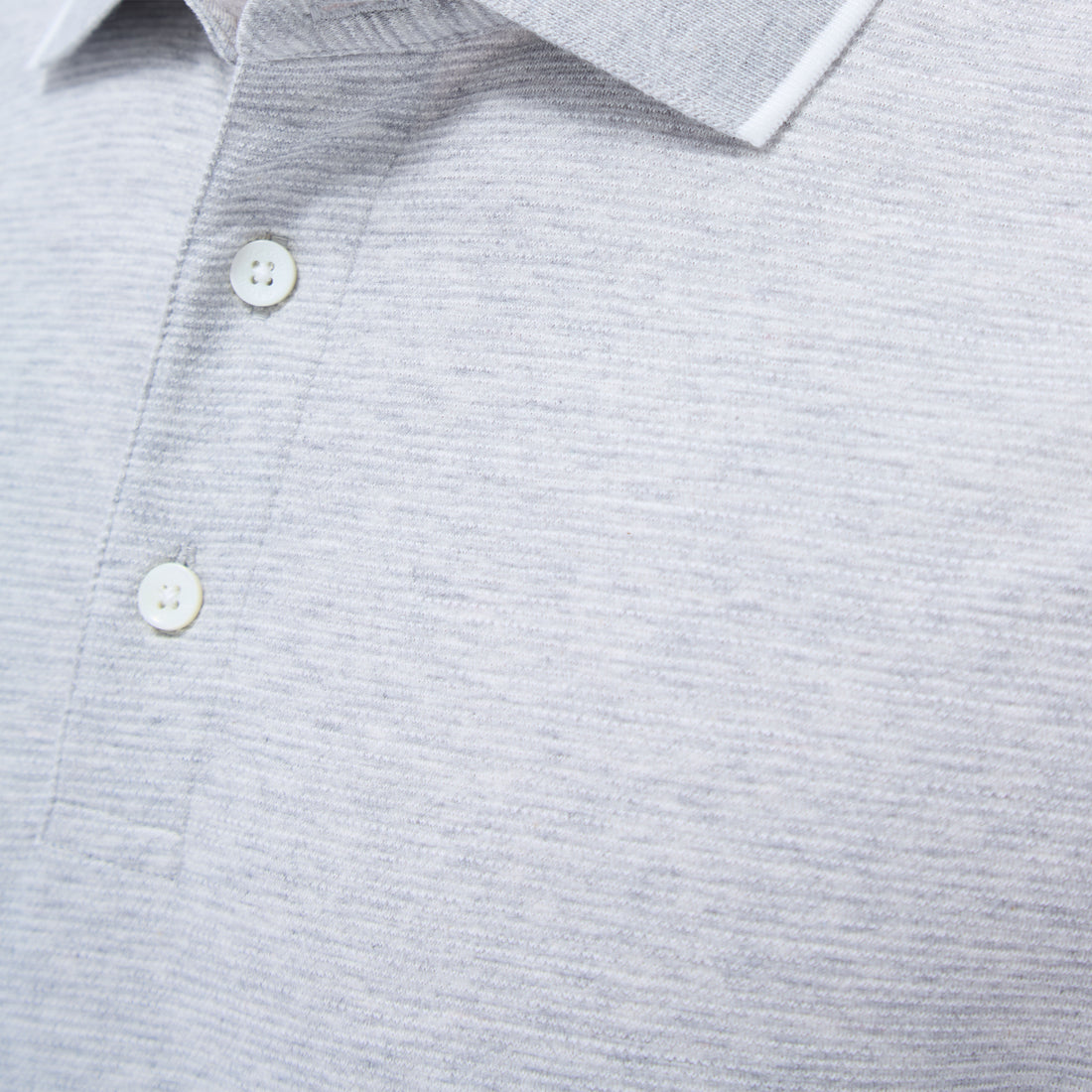 Two-Tone Bird's Eye Polo Shirt