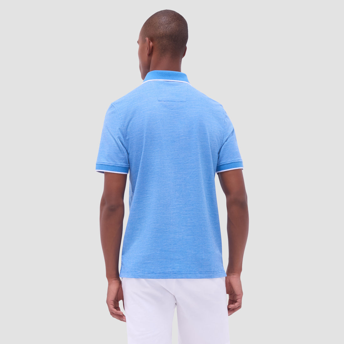 Two-Tone Bird's Eye Polo Shirt