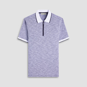 Textured Quarter-Zip Polo Shirt