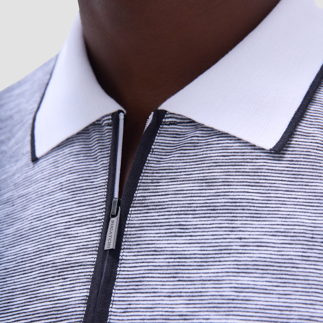 Textured Quarter-Zip Polo Shirt