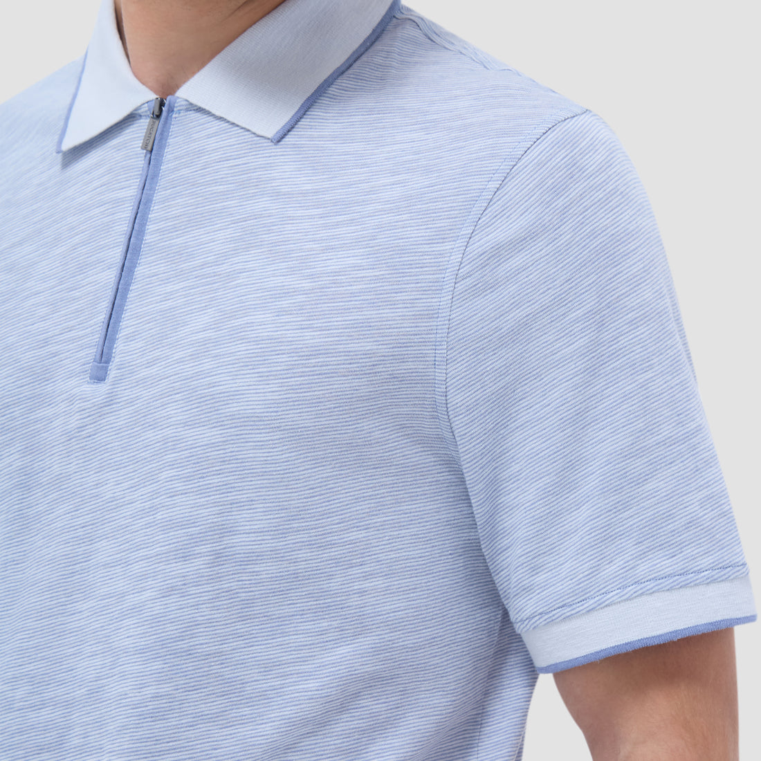 Textured Quarter-Zip Polo Shirt