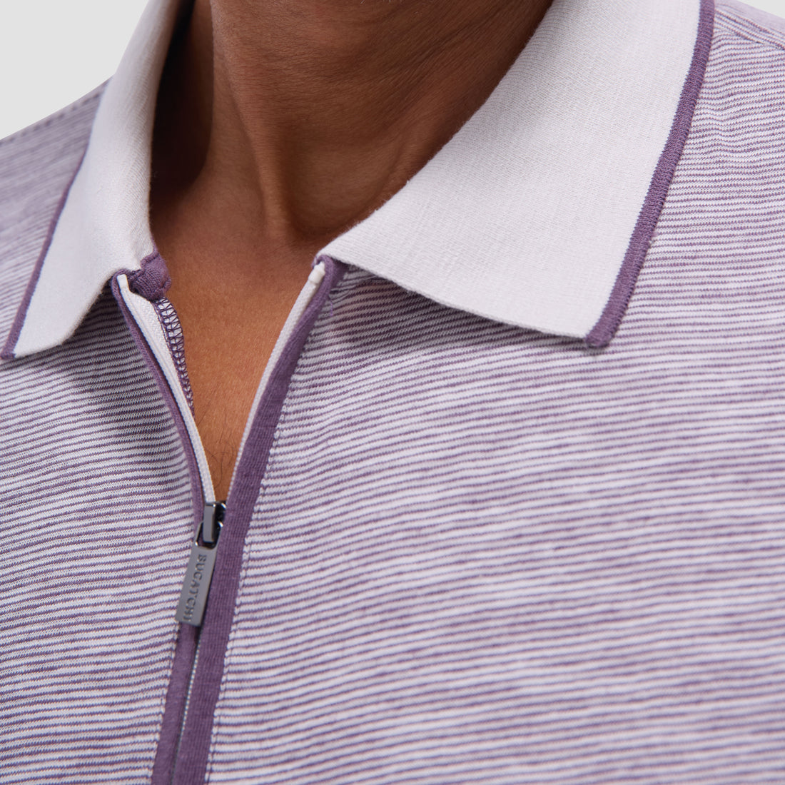 Textured Quarter-Zip Polo Shirt