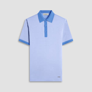 Two-Tone Bird's Eye Polo Shirt