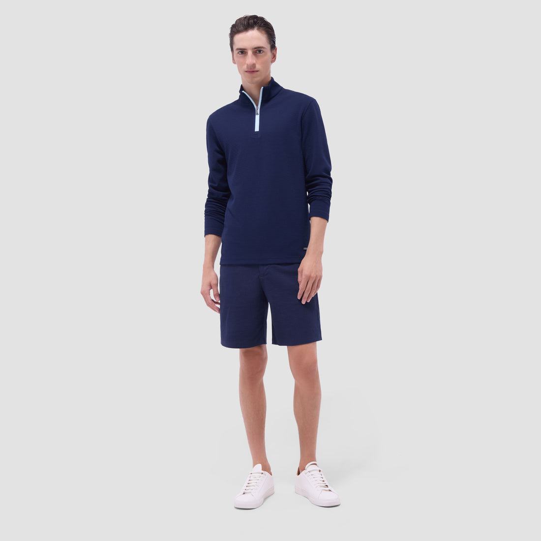 Textured Performance Quarter-Zip Pullover