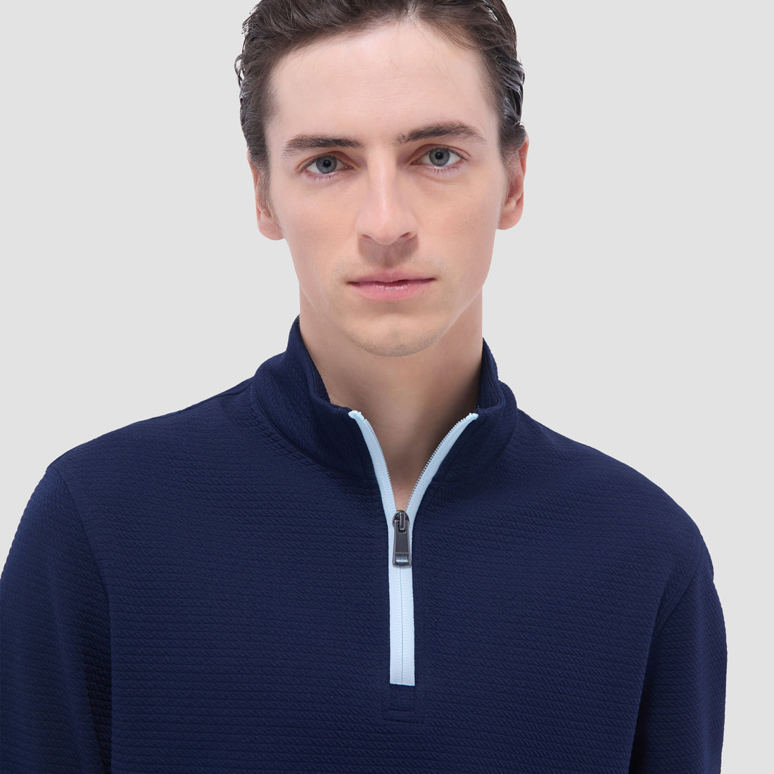 Textured Performance Quarter-Zip Pullover