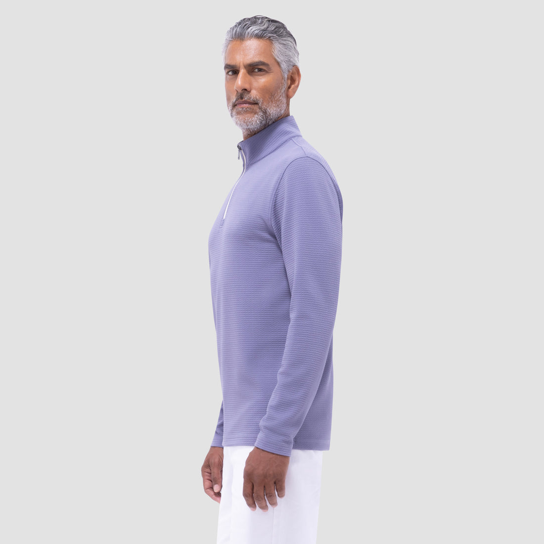 Textured Performance Quarter-Zip Pullover