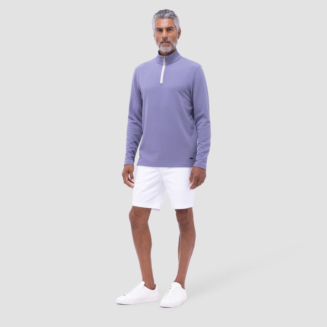 Textured Performance Quarter-Zip Pullover