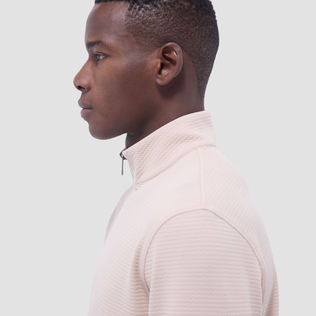 Textured Performance Quarter-Zip Pullover