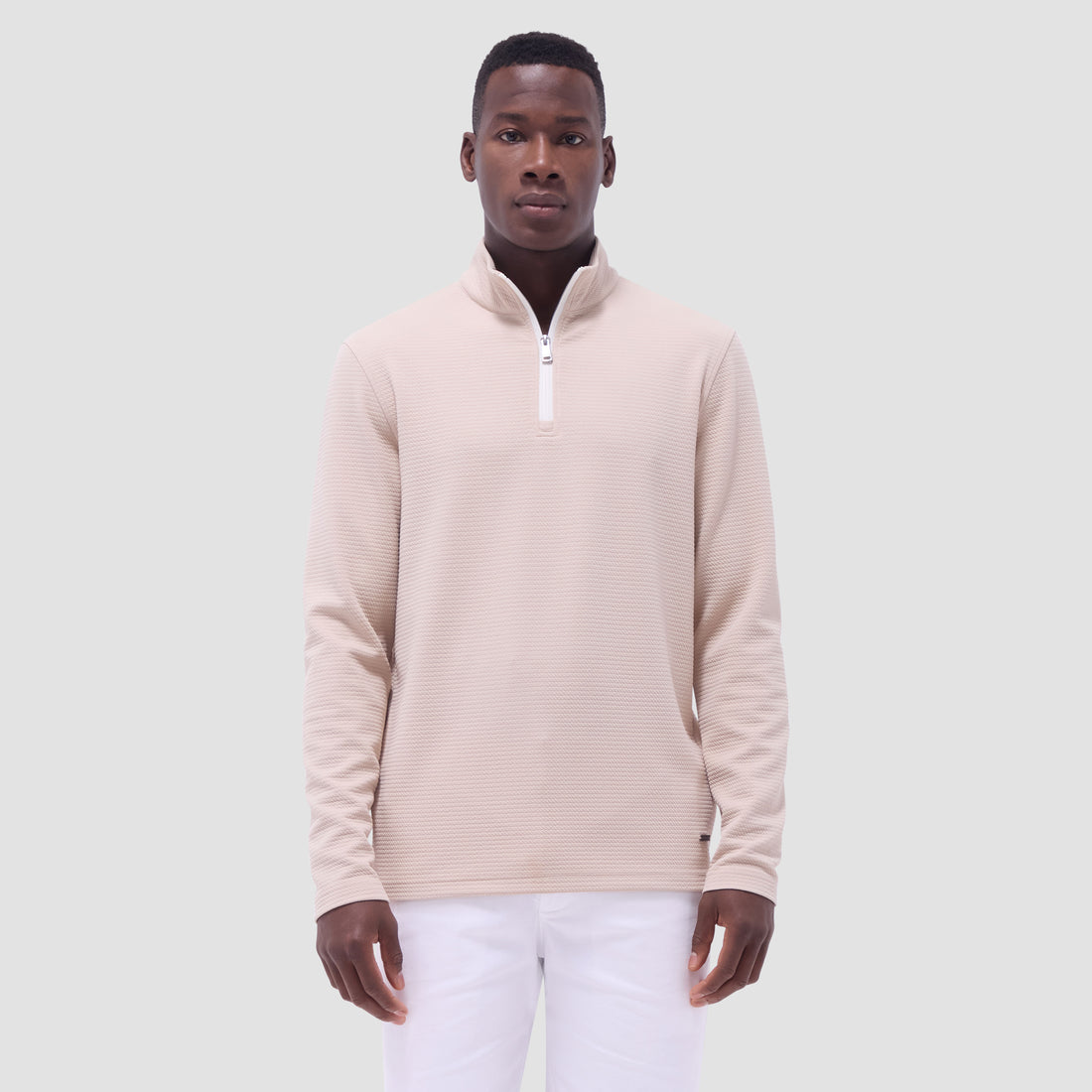 Textured Performance Quarter-Zip Pullover