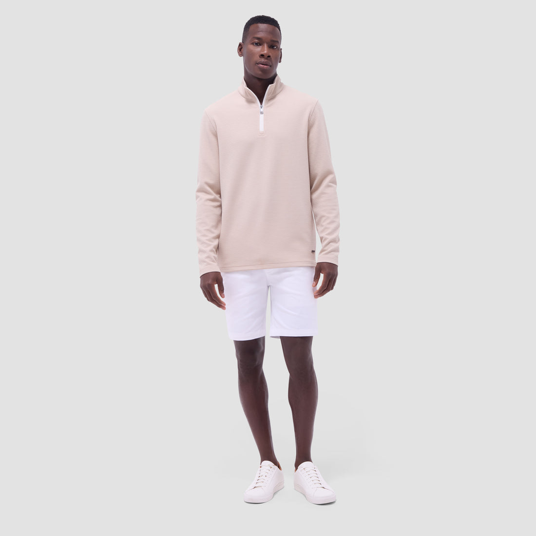 Textured Performance Quarter-Zip Pullover