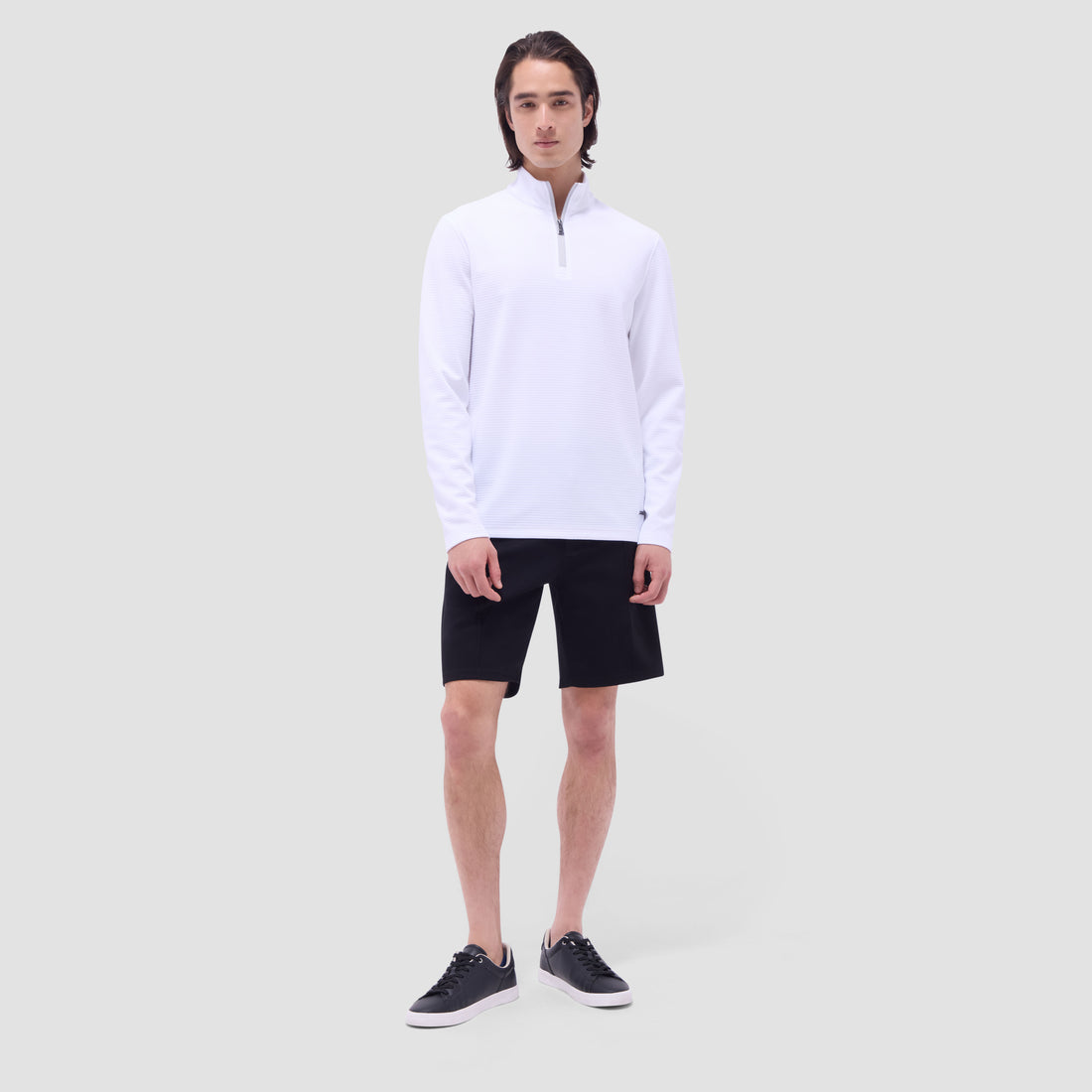 Textured Performance Quarter-Zip Pullover