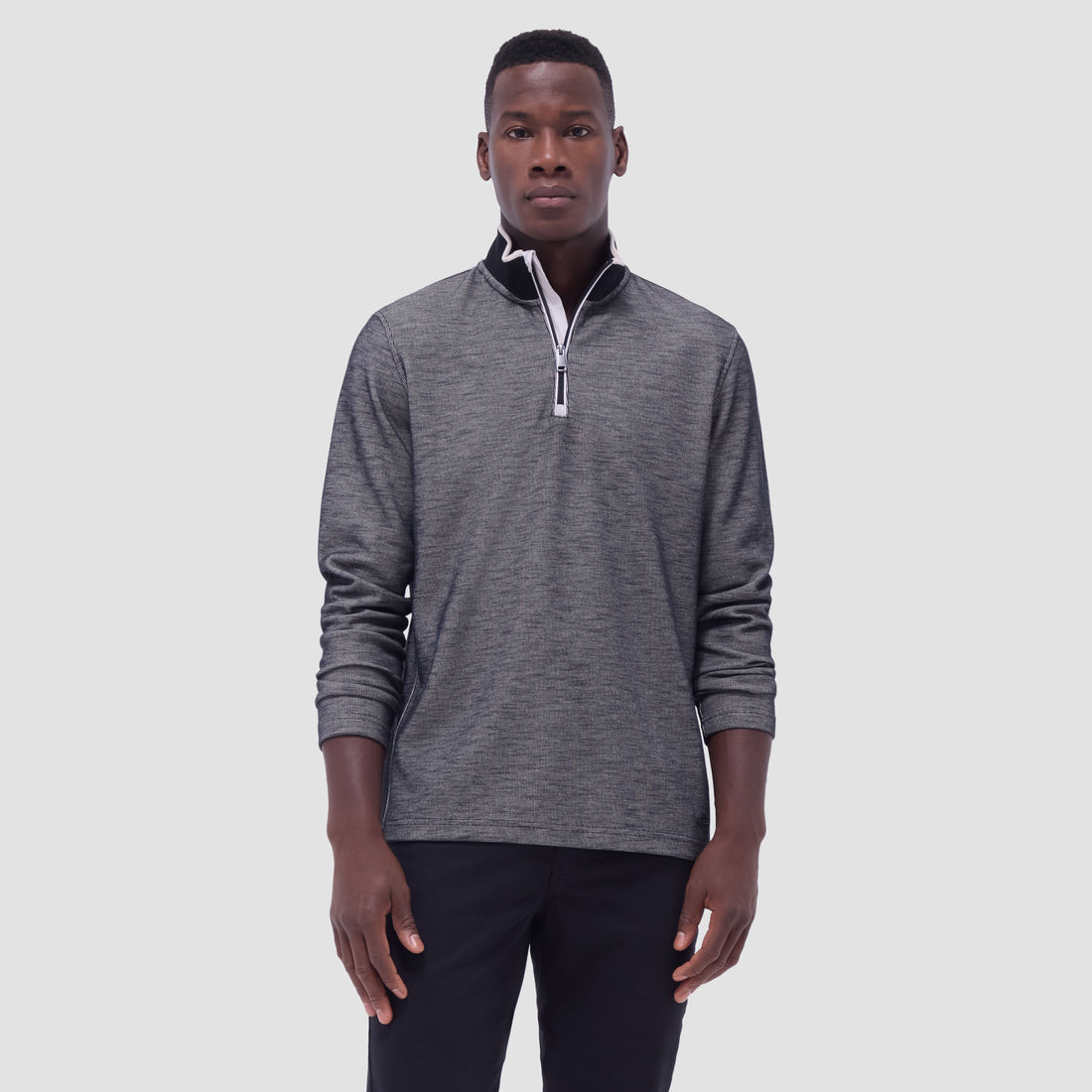 Jacquard Performance Quarter-Zip Pullover