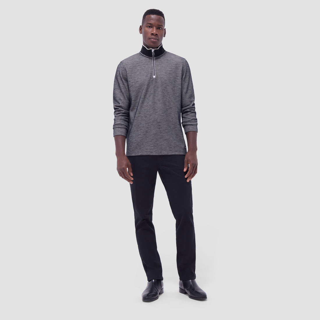 Jacquard Performance Quarter-Zip Pullover