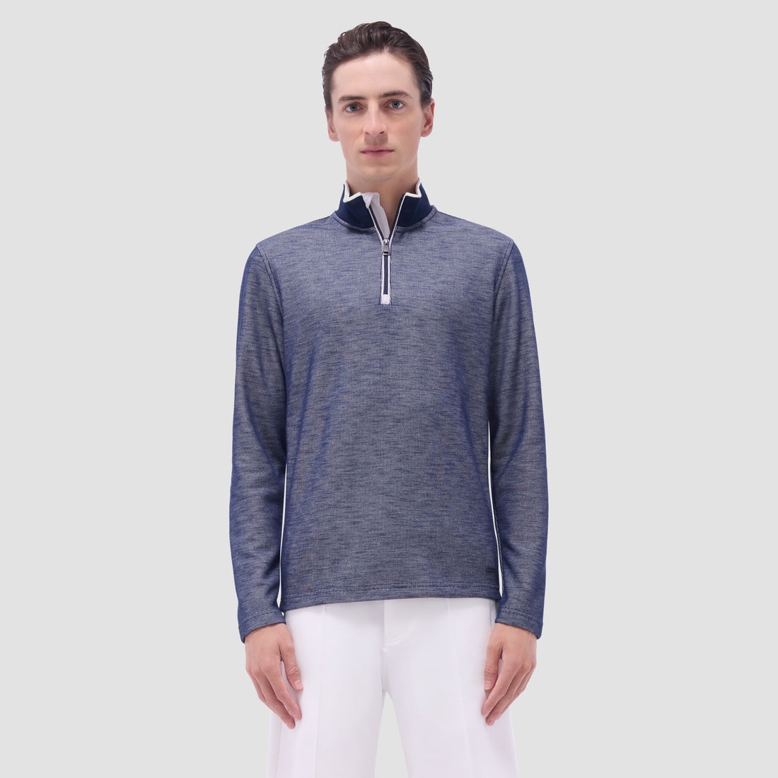 Jacquard Performance Quarter-Zip Pullover