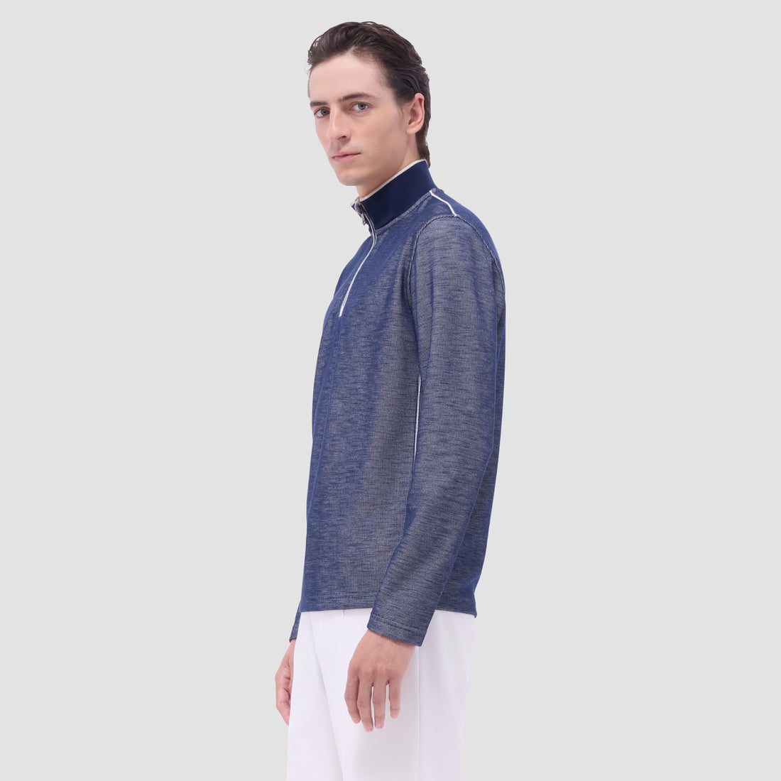 Jacquard Performance Quarter-Zip Pullover