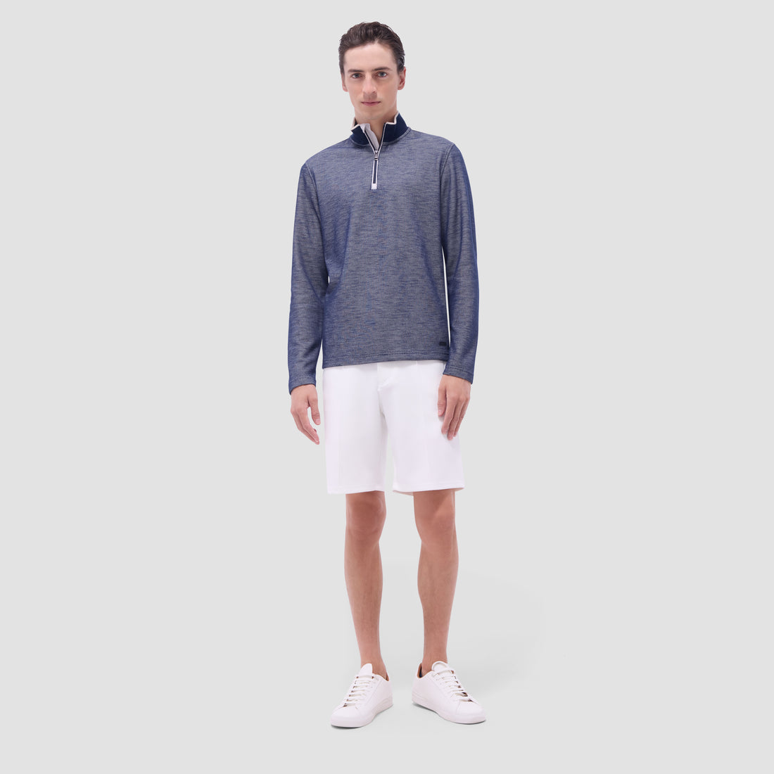 Jacquard Performance Quarter-Zip Pullover