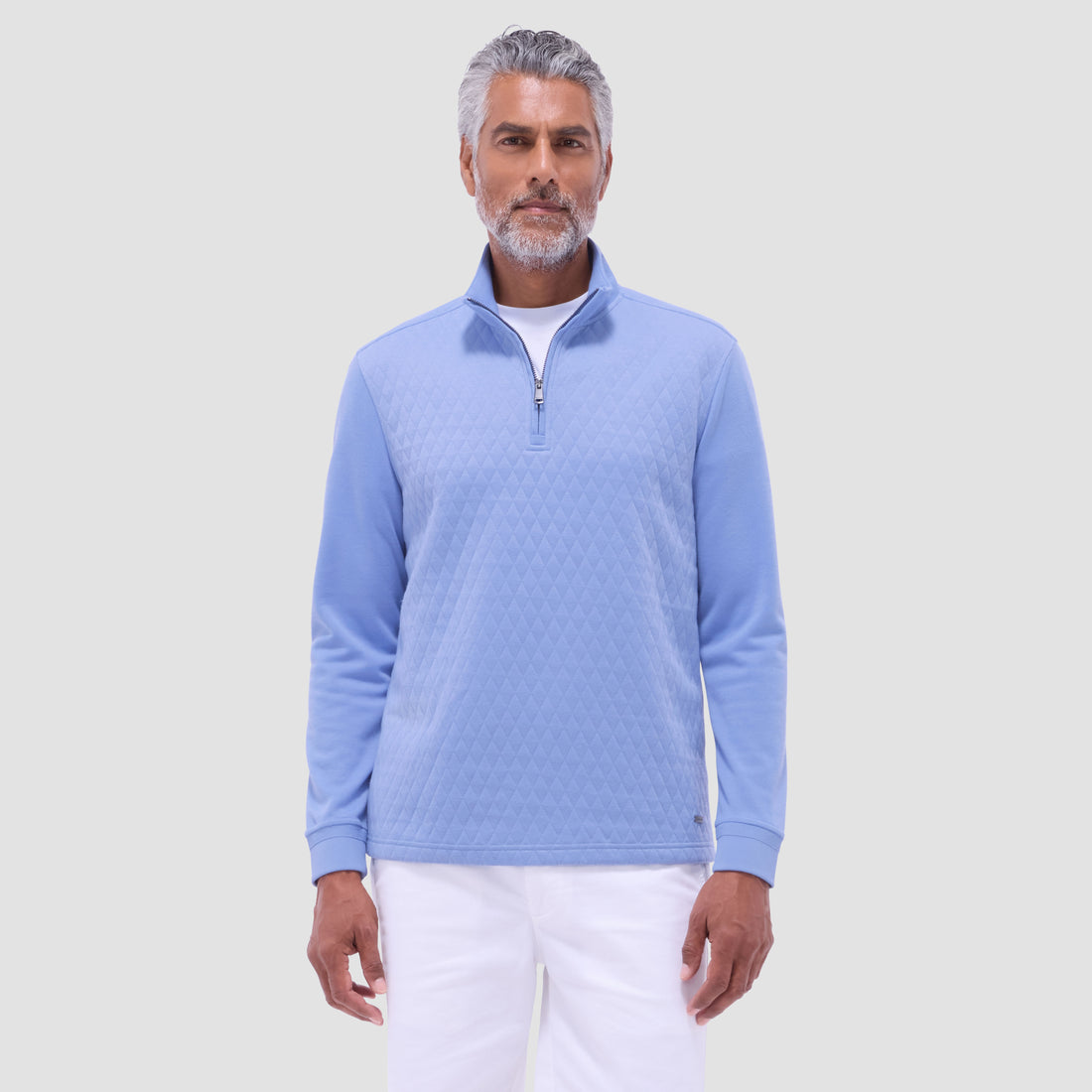 Diamond Quilt Performance Quarter-Zip Pullover